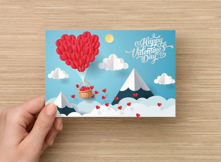 Happy Valentines Day Card - Palm Bites® - Gift Essentials -