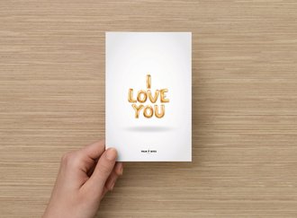 Greeting Cards - Palm Bites® - Greeting & Note Cards - I Love You
