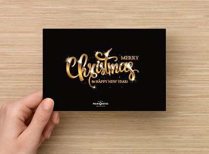 Merry Christmas Card - Palm Bites® - Gift Essentials -