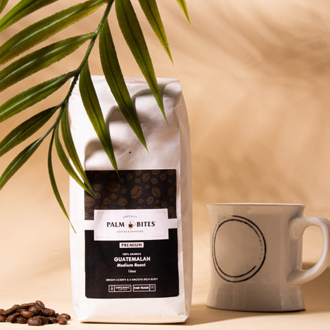 Guatemalan 1lb Medium Roast - Organic & Fair Trade Coffee - Palm Bites® - Specialty Coffee -