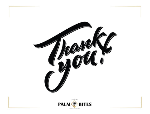 Thank You Card - Palm Bites® - Gift Essentials -