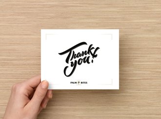 Thank You Card - Palm Bites® - Gift Essentials -